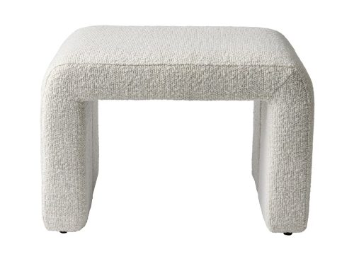 Better Homes & Gardens Juliet Waterfall Boucle Ottoman, Ivory