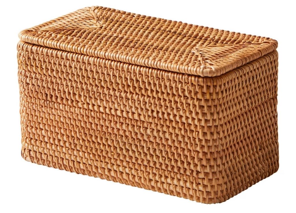 Better Homes & Gardens Brown Rattan Organizer Basket
