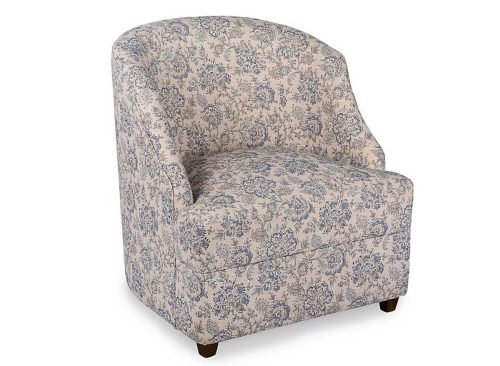 Blue Floral Charolette Accent Chair