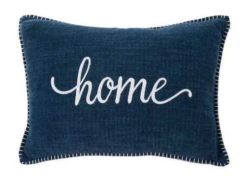 Blue & White Home Pillow