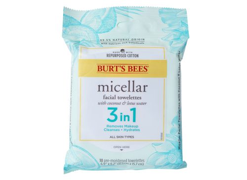 Burt's Bees® Micellar Facial Towelettes 3-in-1 Coconut & Lotus Water 10-Pack