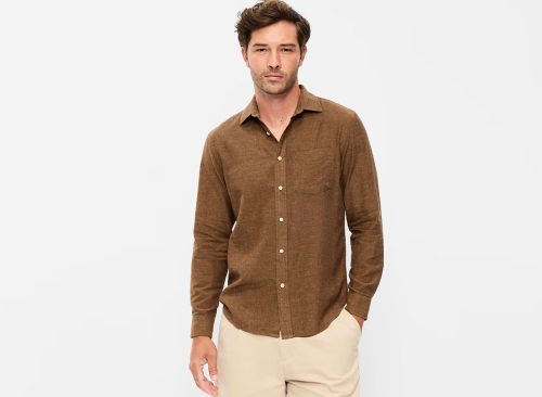 Classic Fit Linen-Blend Shirt