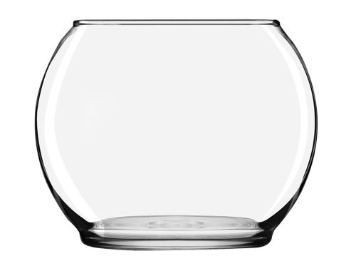 Clear Round Glass Floral Bowls, 4.875 in.