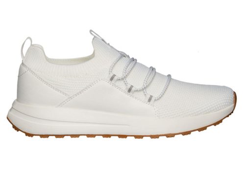 Crane Ladies White Slip On Trainer Shoes - Size 10