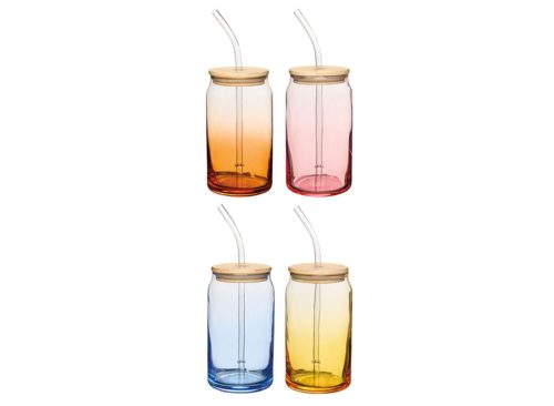Crofton 4 Pack Ombre Can Glasses