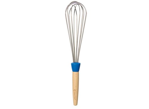 Crofton Blue Beechwood & Silicone Whisk