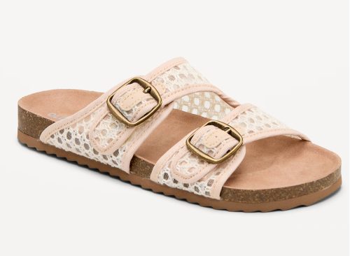 Double-Strap Slide Sandals for Girls