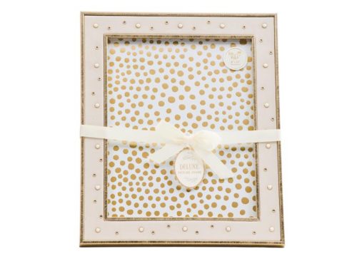 ECCOLO 8x10 Faux Pearl And Rhinestone Velvet Tabletop Picture Frame