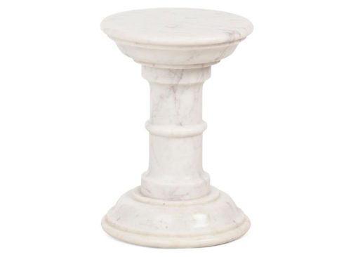 FOUR HANDS 12x17 Solid Marble Cyprus Veined End Table