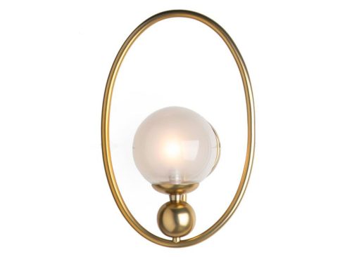FOUR HANDS Elliot Frosted Glass Brass Sconce