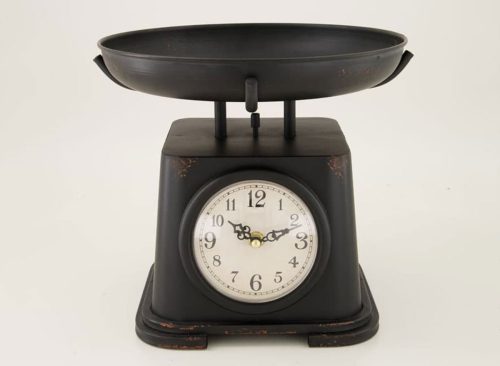 Faux Black Scale Clock