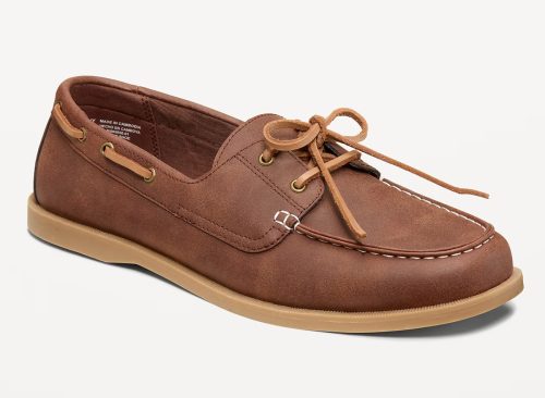 Faux-Suede Boat Shoes for Men