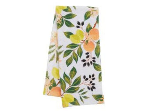Floral Citrus Print Kitchen Towel, 2 ct