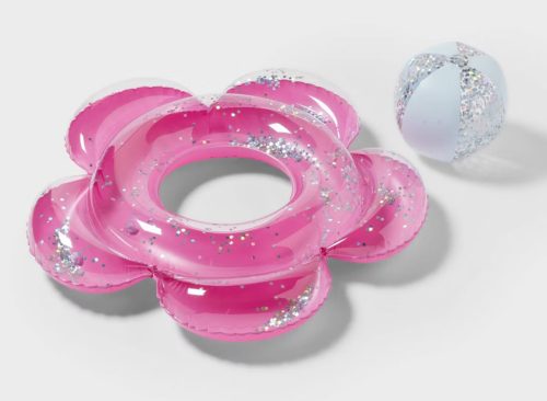 Flower Tube Water Floats and Inflatables Novelty Float - Sun Squad™ Pink: Novelty Pool Toy