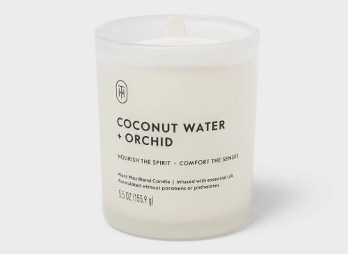 Glass Coconut Water and Orchid Jar Candle 5.5oz - Threshold™