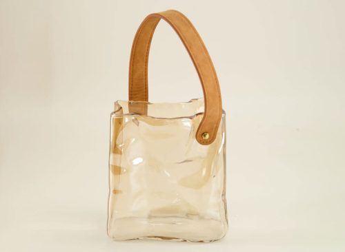 Glass Purse Vase