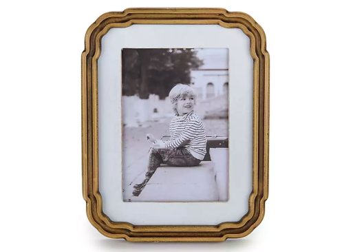 Gold Grooved Wood Picture Frame, 5x7