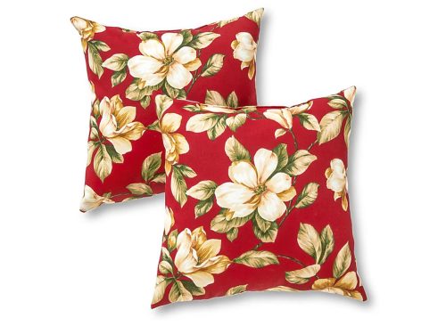 Greendale Home Fashions 2 -Pack Unbranded Floral Roma Floral Square Throw pillow