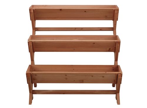 GroundWork 3-Tier Wooden Vertical Garden Planter, 36 in.