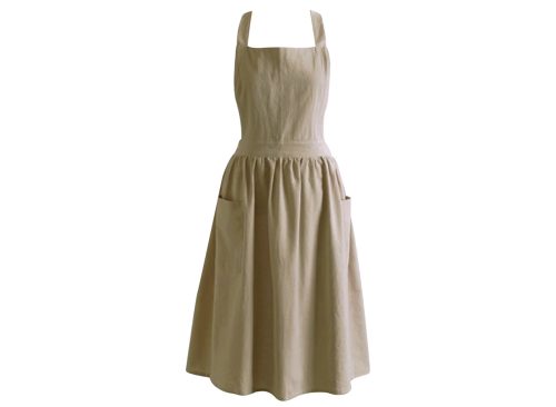 Haiamaoyi Adjustable Strap Cotton Apron with Large Front Pockets and Waist Tie for Kitchen Cooking Baking Gardening