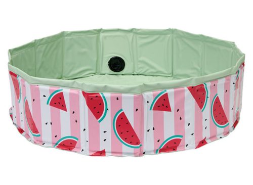 Heart to Tail Collapsible Pet Pool - Watermelon Print