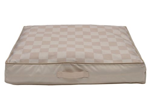 Heart to Tail Indoor-Outdoor Cooling Pet Bed - Beige Checkers