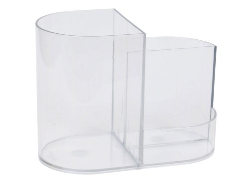 Home Collection 3 Sectioned Clear Plastic Vanity Organizers, 2.875x5.5x4.125-in.