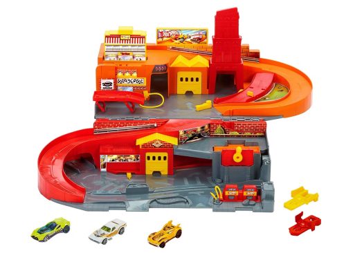 Hot Wheels City Sto & Go Refresh Toy Vehicle Playset - 6pk