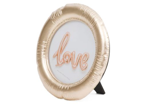 ISAAC JACOBS 4x4 Round Balloon Tabletop Picture Frame