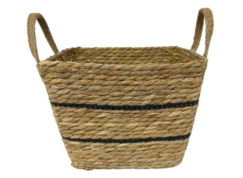 Interiors by Design Small Woven Basket with Handles