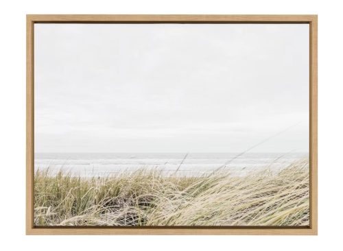 Kate and Laurel Sylvie East Beach Framed Canvas by Amy Peterson Art Studio, 18x24, Natural
