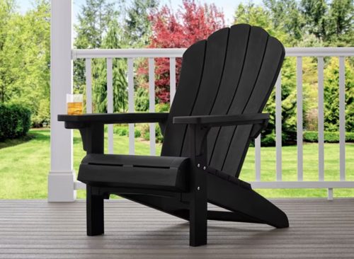 Keter Everest Adirondack Chair with Integrated Cupholder