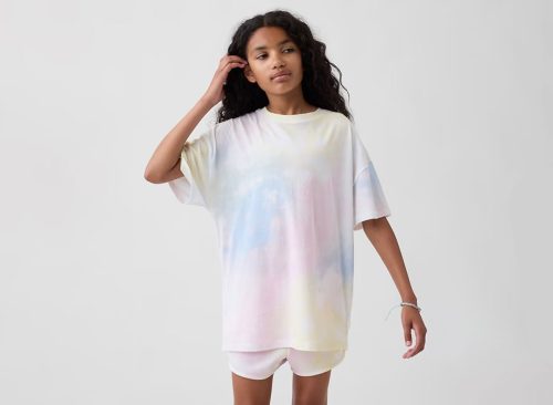 Kids Tie-Dye Oversized Tunic T-Shirt