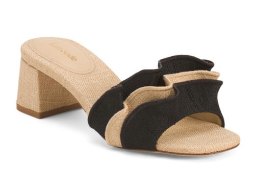 LARROUDE Made In Brazil Brigitte Ruffle Mules