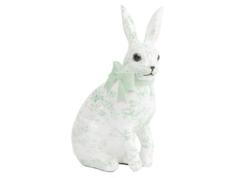 LAURA ASHLEY 12in Floral Pattern Rabbit With Bow