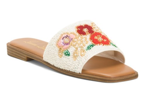 LAUREN LORRAINE Sally Beaded Sandals
