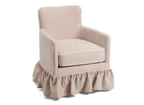 LILLIAN AUGUST Accent Chair With Ruffle Skirt