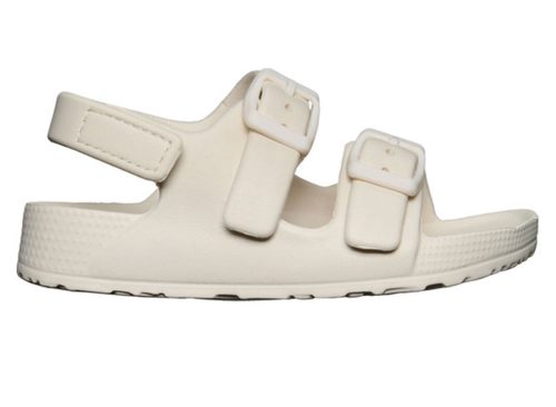Lily & Dan/ L&D Cream Toddler Lightweight Footbed Sandals - 11/12
