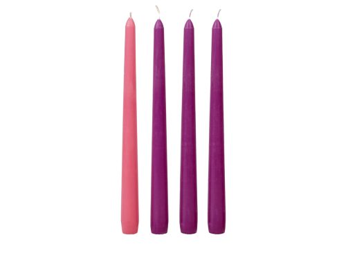 Luminessence Unscented Taper Candles, Assorted Colors, 2-pc Pack.