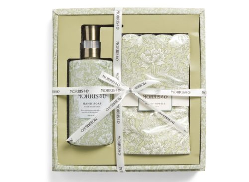 MORRIS & CO. 2pc Chrysanthemum Hand Soap Towel Set