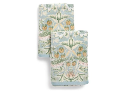 MORRIS & CO. Set Of 2 Strawberry Thief Hand Towels