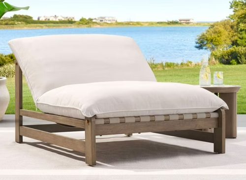 Member's Mark Atticus Oversized Outdoor Strap Cloud Chair with Sunbrella Fabric