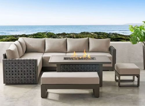 Member's Mark Brenton Sectional Set with Sunbrella Fabric, 7pc