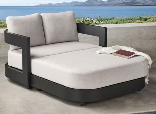 Member's Mark Palmero Oversized Chaise Lounge Set with Sunbrella Fabric, 2pc