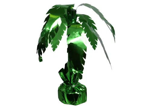 Metallic Palm Tree Balloon Weights/Centerpieces, 10x2.625 in.