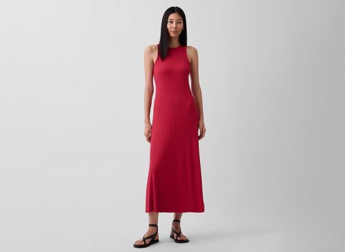 Modern Rib Shelf-Bra Maxi Dress