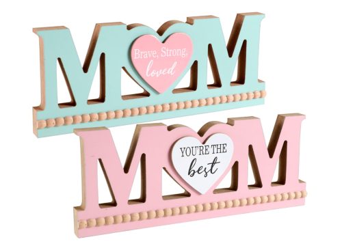 Mother's Day MOM Tabletop Decor, Assorted Colors, 1-ct.