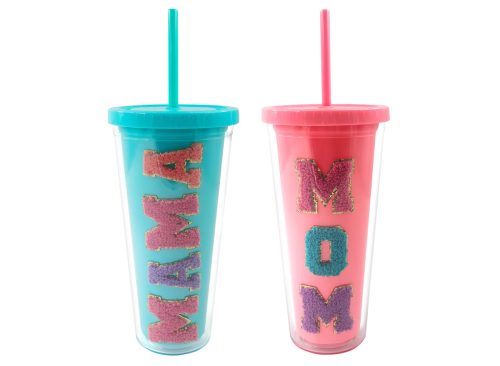 Mother's Day tumbler With Straw, Assorted Colors, 1-ct. 