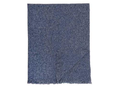 Navy Beyond Soft Fringe Throw