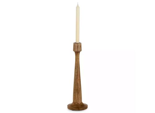 New! Mango Wood Taper Candle Holder, 16 in.